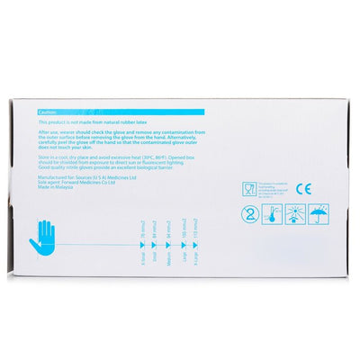 Prozone Disposable Nitrile Gloves (blue Powder-free) Size M - 100pcs - 100pcs/box