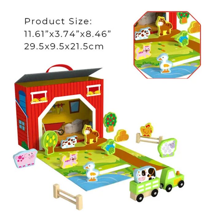 Farm Play Box - 30x10x22cm