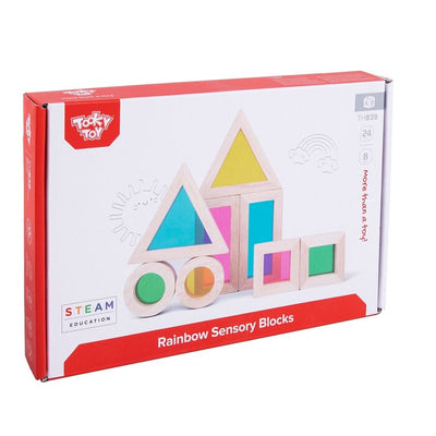 Rainbow Sensory Blocks - 27x18x4cm