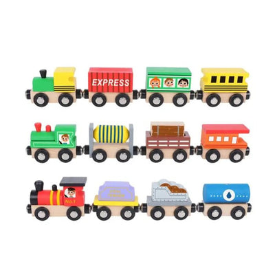 Wooden Train Set - 30x22x4cm