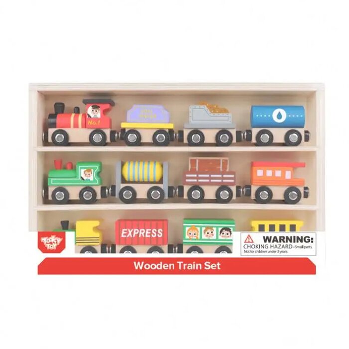 Wooden Train Set - 30x22x4cm