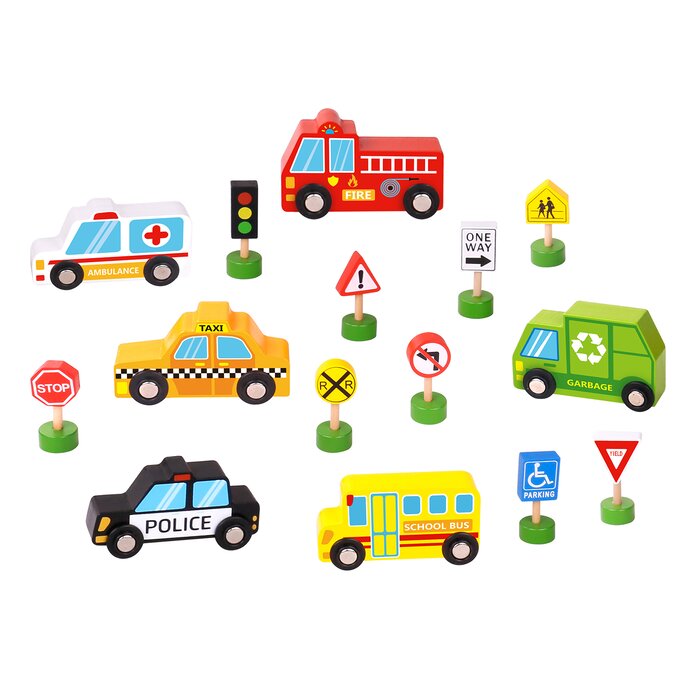 Transportation & Street Sign Set - 30x22x4cm