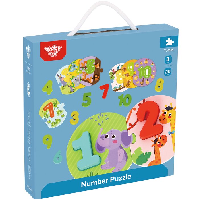 Number Puzzle - 100x10x2cm