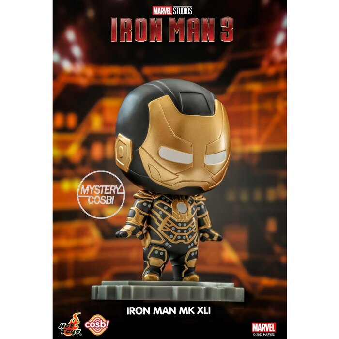 Iron Man 3 - Iron Man Cosbi Bobble-head Collection (series 3) (individual Blind Boxes) - 6 x 6 x 10cm