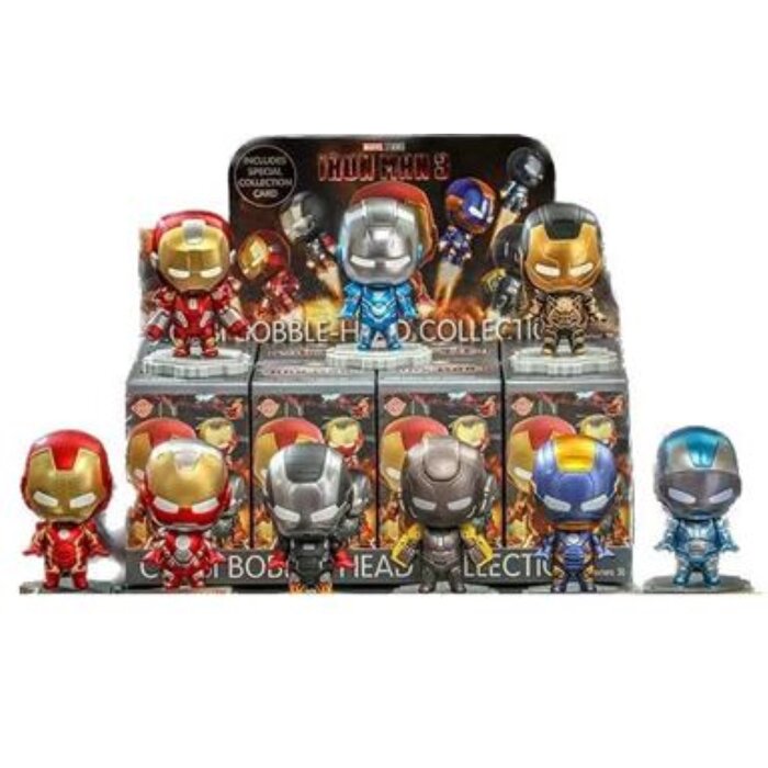 Iron Man 3 - Iron Man Cosbi Bobble-head Collection (series 3) (individual Blind Boxes) - 6 x 6 x 10cm