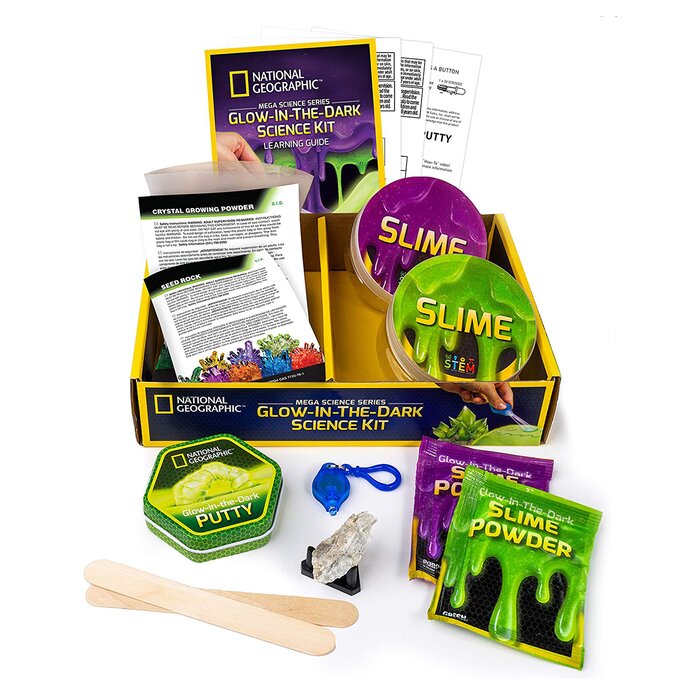 National Geographic Mega Science Lab: Glow-in-the-dark Science Kit - 26 x 5.5 x 19cm