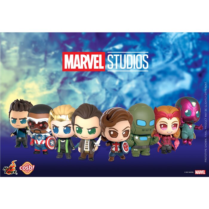 Marvel Studio Disney+ Cosbi Bobble-head Collection (case Of 8 Blind Boxes) - 29x22x12cm