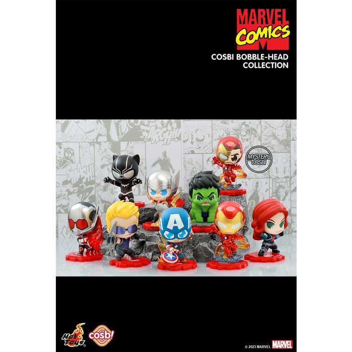 Avengers Cosbi Bobble-head Collection (case Of 8 Blind Boxes) - 29x22x12cm