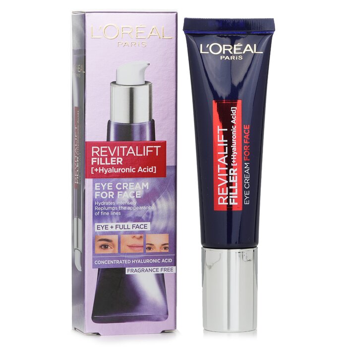 Revitalift Filler Eye Cream For Face With Hyaluronic Acid - 30ml