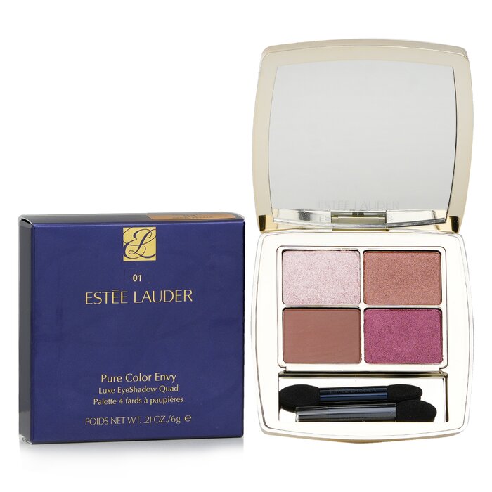 Pure Color Envy Luxe Eyeshadow Quad # 01 Rebel Petals - 6g/0.21oz