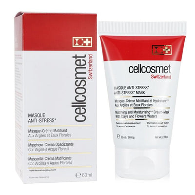 Cellcosmet Anti-stress Mask - Ideal For Stressed, Sensitive Or Reactive Skin (exp. Date: 08/2023) - 60ml/2.14oz