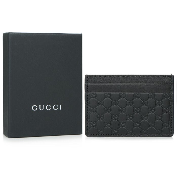 262837 Gucci Microguccissim A Card Holder - Fixed Size