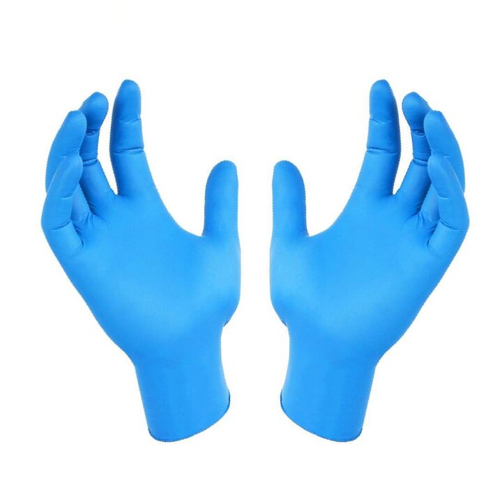 Kq - Vitrile Disposable Vinyl & Nitrile Blend Gloves -blue (xl) - XL