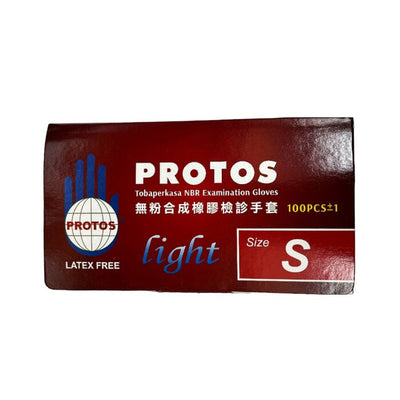 Protos -disposable Nitrile Examination Gloves -blue (s) - S