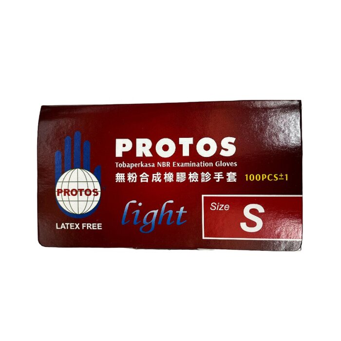 Protos -disposable Nitrile Examination Gloves -blue (s) - S