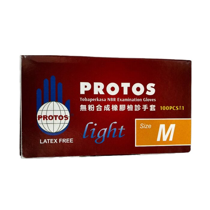 Protos - Disposable Nitrile Examination Gloves -blue (m) - M