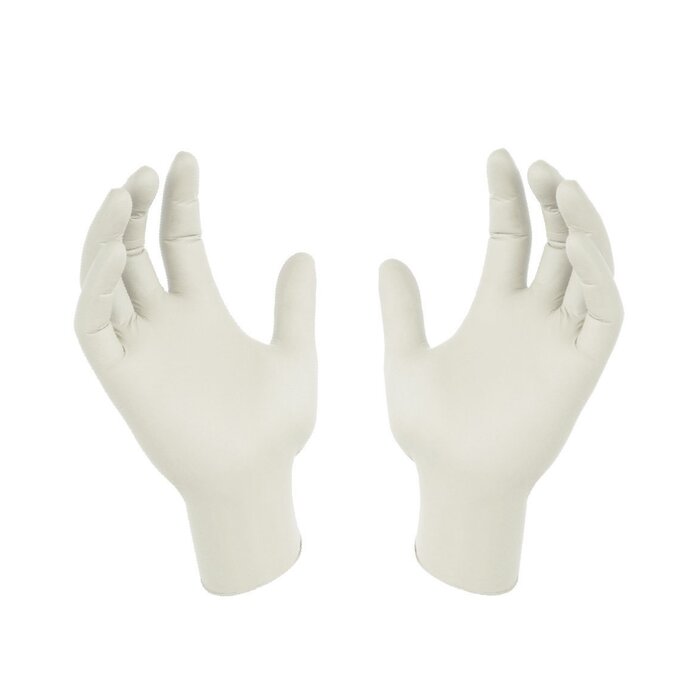 Protos - Latex Examination Gloves -white (m) - M