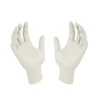 Protos - Latex Examination Gloves -white (m) - M