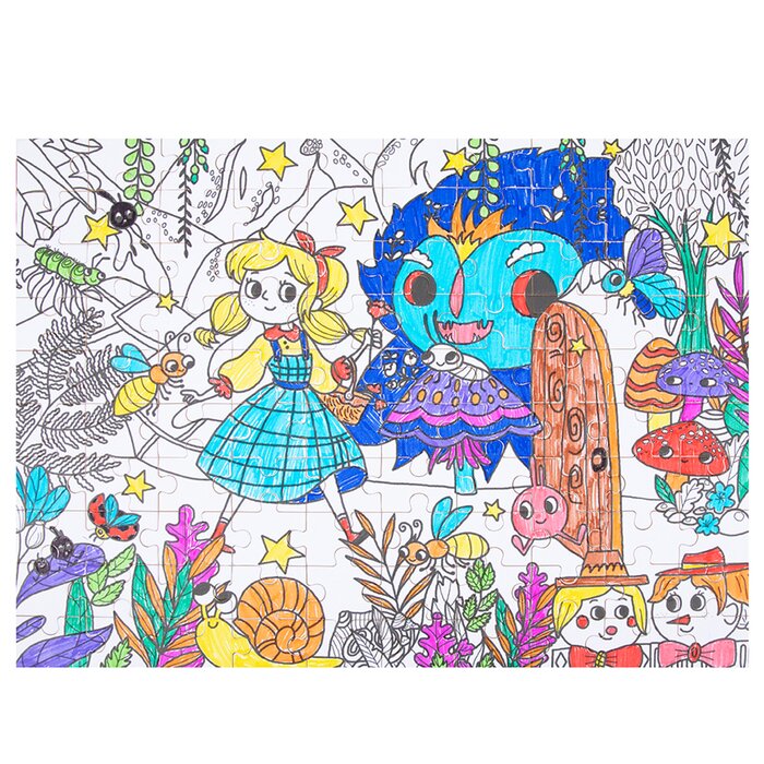 Coloring Puzzle - Secret Garden - 30x24x6cm