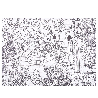 Coloring Puzzle - Secret Garden - 30x24x6cm