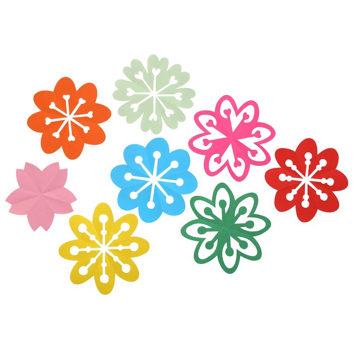 Origami & Kirigami Paper Art Kit - Flowers - 17x17x8cm