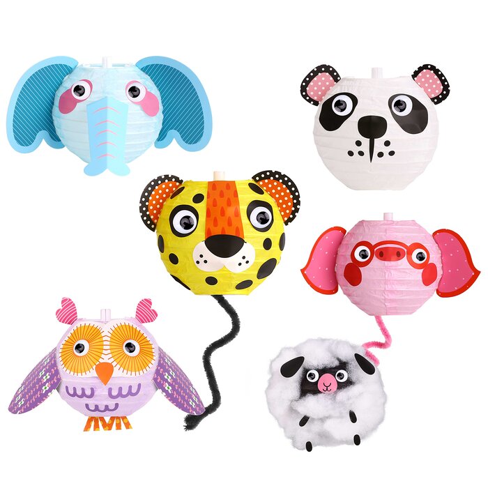 Paper Lanterns Kit - Animals - 26x7x20cm