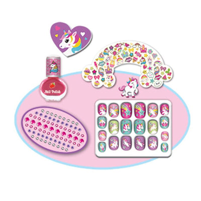 Kids Diy 3d Nail Art Set - 14x19x4cm