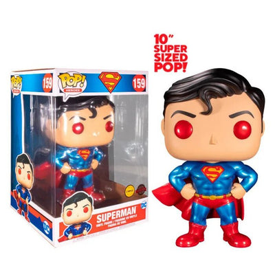 Pop Jumbo: Dc Comics- Superman W/chase Toy Figures - 33x23x21cm