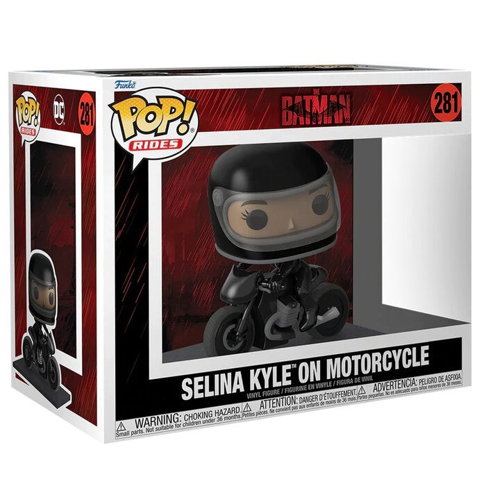 Pop! Ride Dlx: The Batman- Selina Kyle On Motorcycle Toy Figures - 23x33x16cm