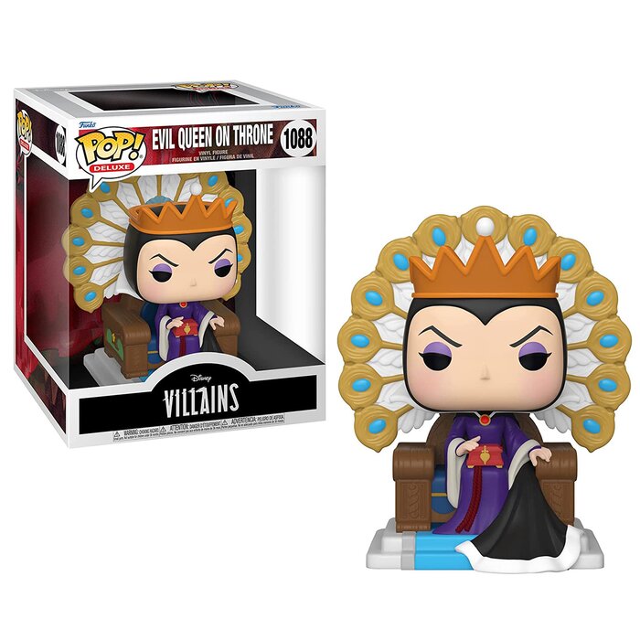 Pop Deluxe: Villains- Evil Queen On Throne Toy Figures - 21x17x14cm