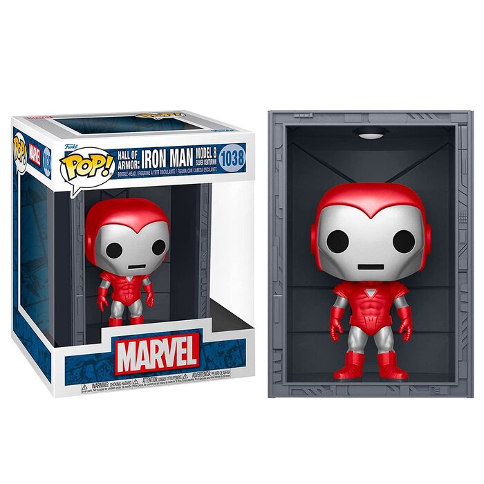 Pop! Deluxe: Marvel Ironman Mk8 Silver Centurion Toy Figures - 21x17x14cm