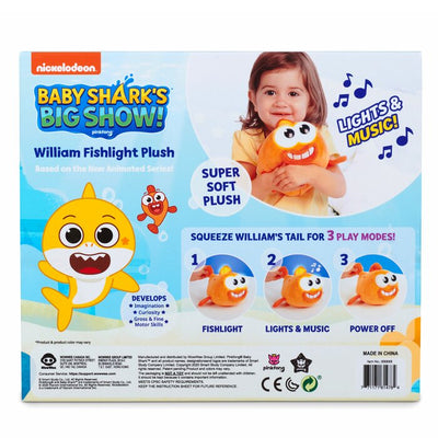 Babyshark - William Plush Fishlight - 17x20x18cm
