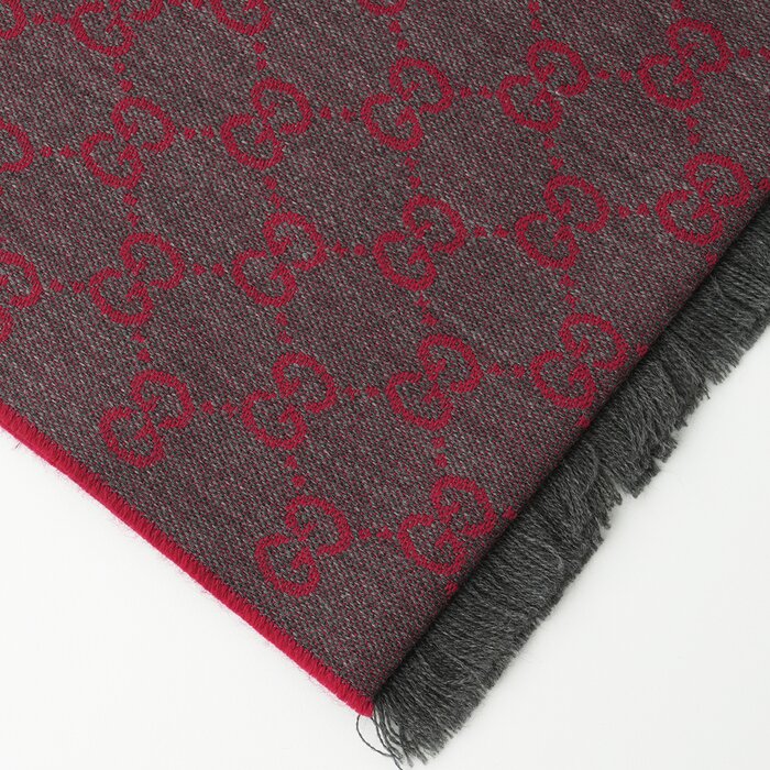 Half Gg Logo Wool Scarf  344994 - Fixed Size