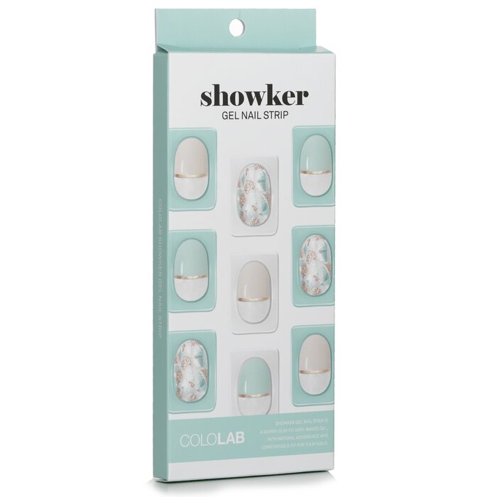 Showker Gel Nail Strip # Csa701 Jewel Shooting Mint - 1pcs