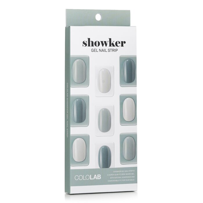 Showker Gel Nail Strip # Cnf703 Mint Blended - 1pcs