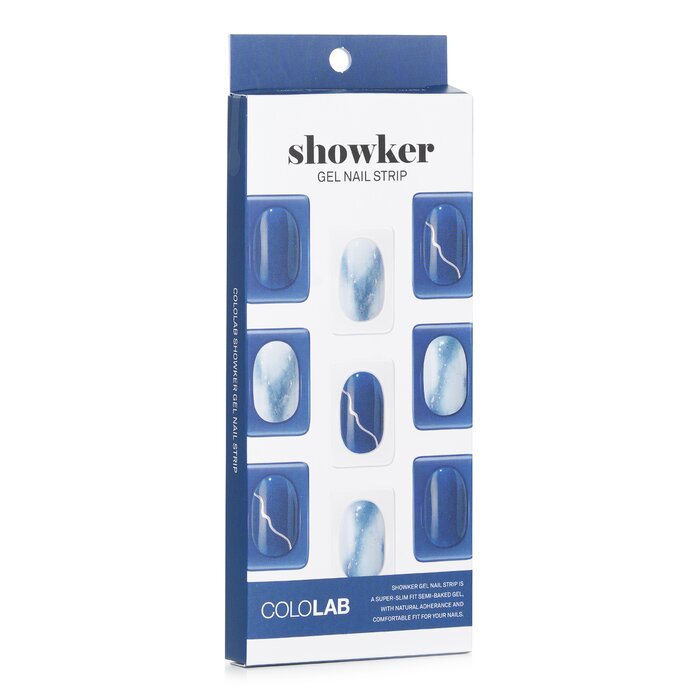 Showker Gel Nail Strip # Cna401 Blackberry Marble - 1pcs