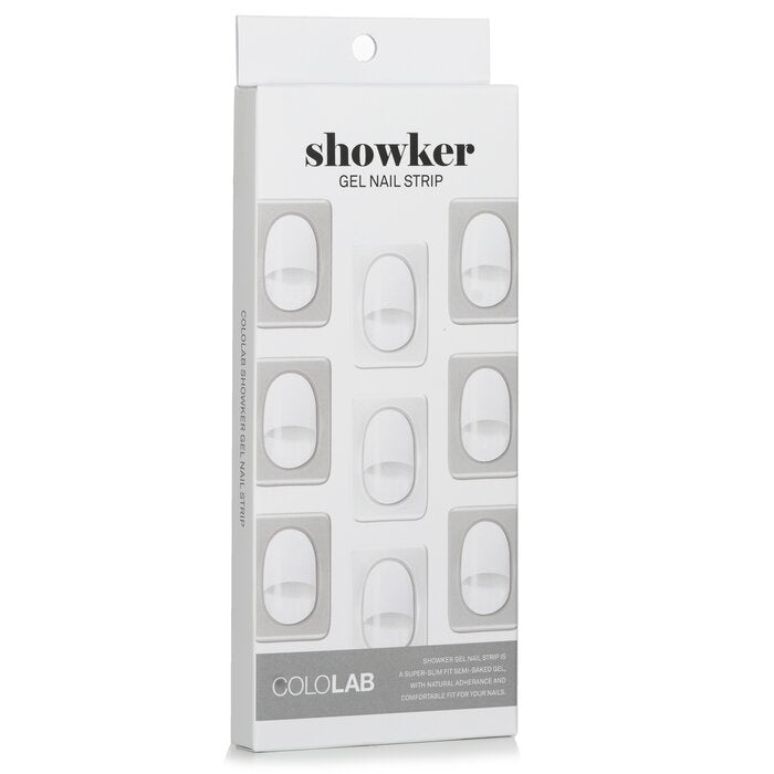 Showker Gel Nail Strip # Cna802 Classic White - 1pcs