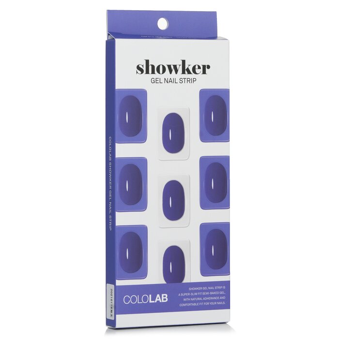 Showker Gel Nail Strip # Csf412 Denim Blue - 1pcs