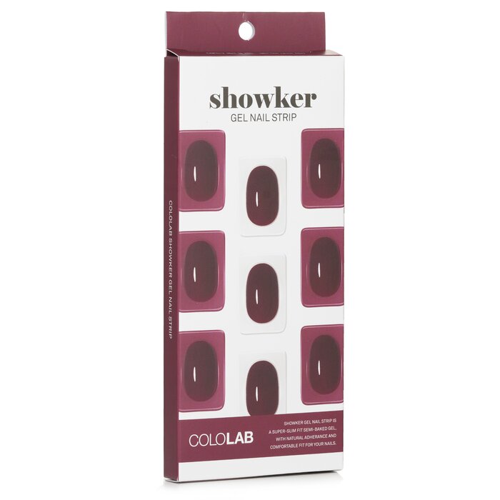 Showker Gel Nail Strip # Csf512 Better Deep Red - 1pcs