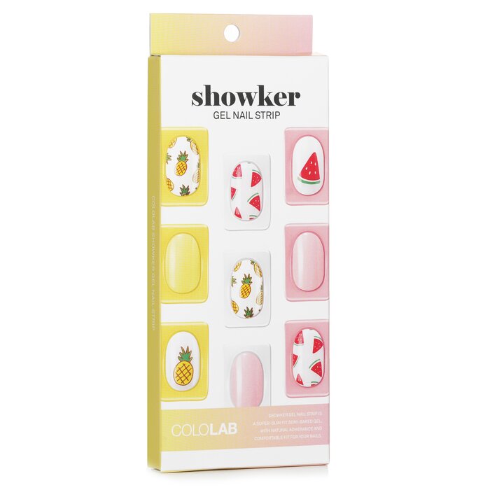 Showker Gel Nail Strip # Cna604 I'm Fine Watermelon - 1pcs