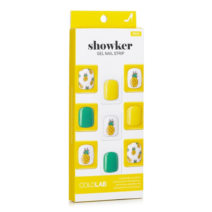 Showker Gel Nail Strip # Cpa702 Aloha Pineapple - 1pcs