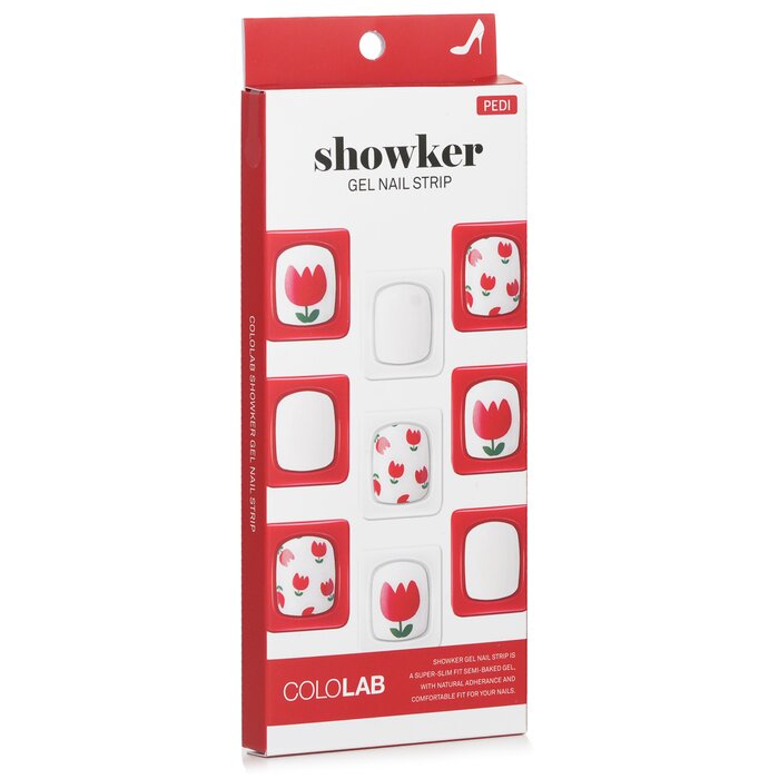 Showker Gel Nail Strip # Cpa801 Tulip Festival - 1pcs