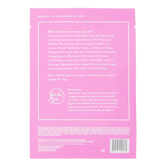 Moodmask The Good Fight Clear Skin Sheet Mask - 20ml/0.705oz