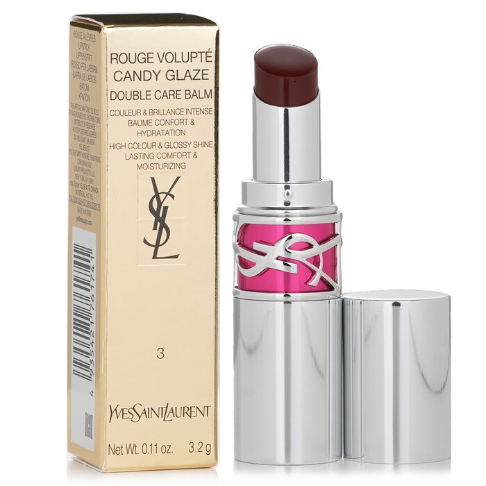 Rouge Volupte Candy Glaze Double Care Balm - # 3 Cacao No Boundary - 3.2g/0.11oz