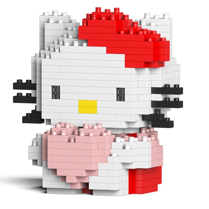 Hello Kitty 08s Building Bricks Set - 11x8x11cm