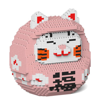 Daruma Maneki Neko 01s-m01 Building Bricks Set - 18x14x21cm