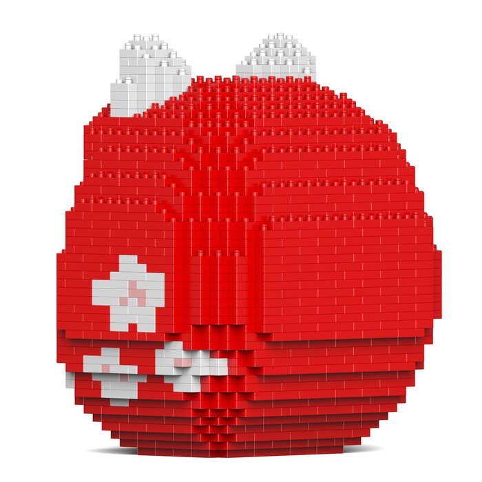 Daruma Maneki Neko 01s-m02 Building Bricks Set - 18x14x20cm