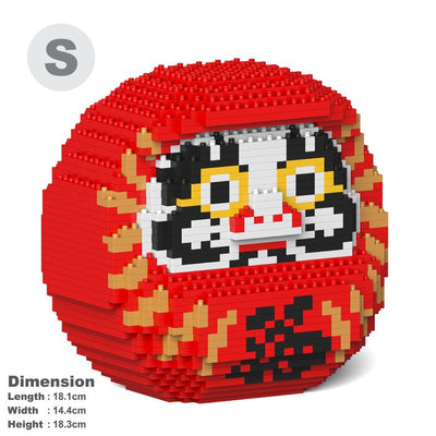 Daruma Doll 02s-m01 Building Bricks Set - 18x14x18cm