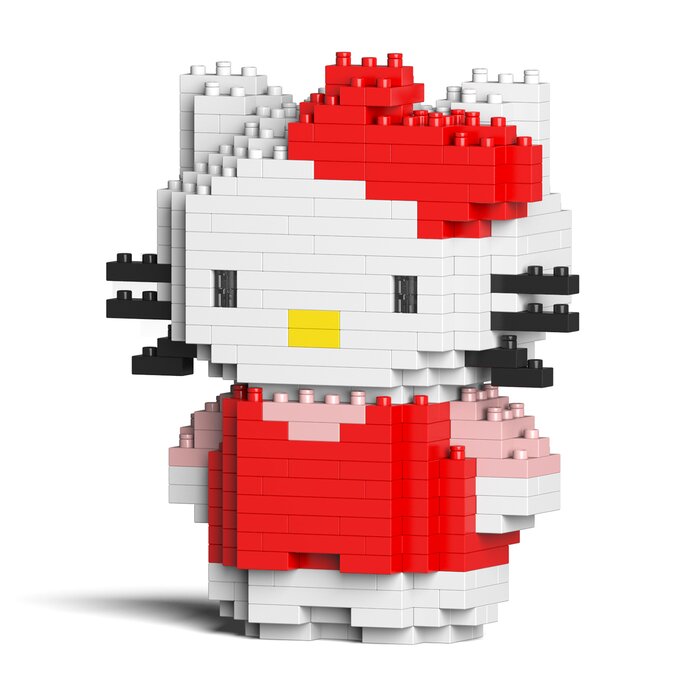 Hello Kitty 01s Building Bricks Set - 11x6x13cm