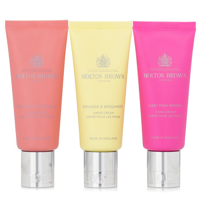 Hand Care Gift Set: Heavenly Gingerlily 40ml + Orange & Bergamot 40ml + Fiery Pink Pepper 40ml - 3x40ml/1.4oz